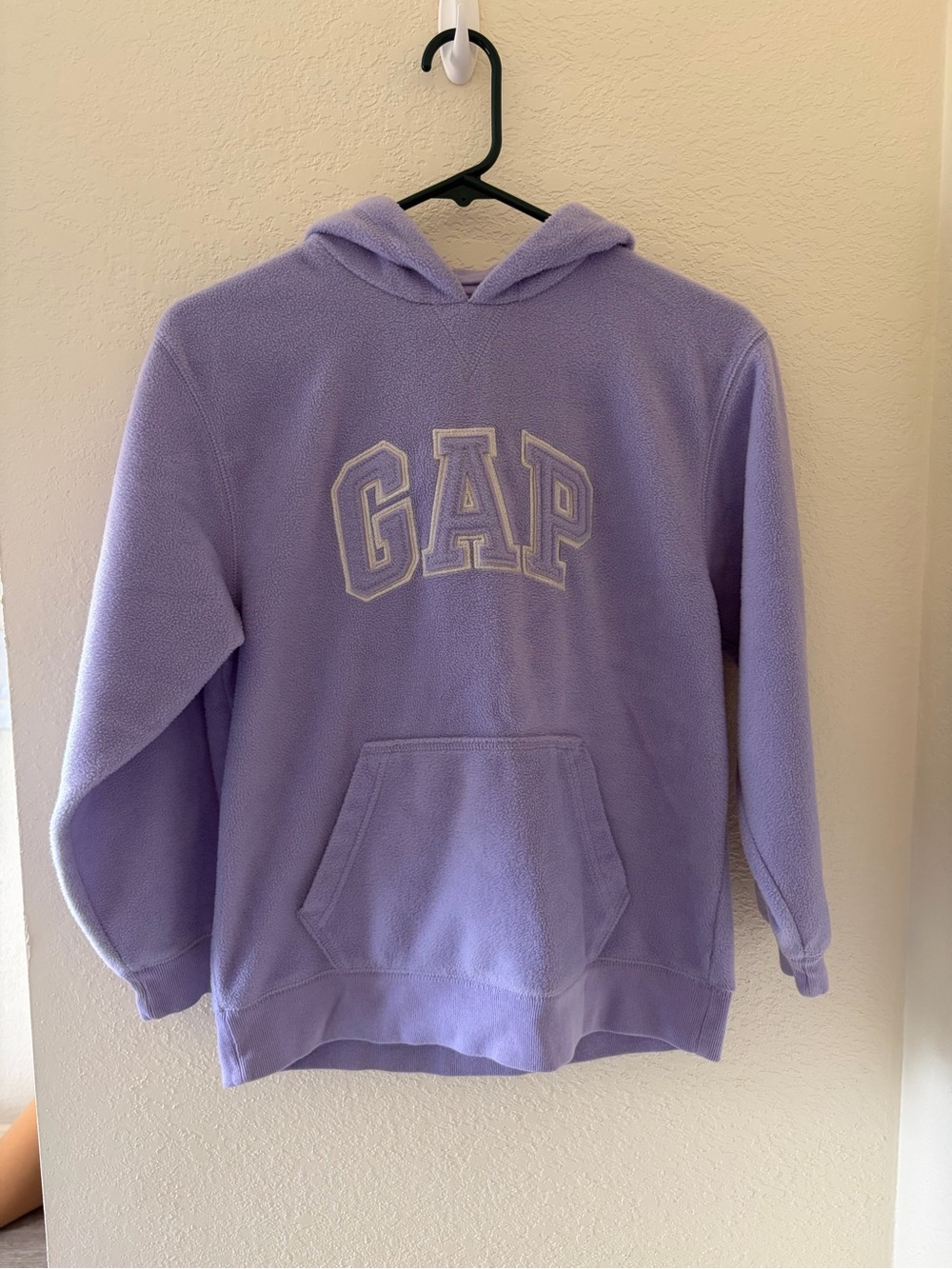 GAP Y2K Kids Lavender Fleece Hoodie Size Large